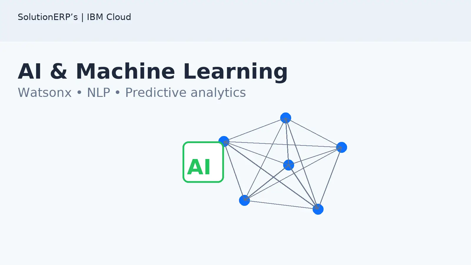 IBM Cloud AI and Machine Learning with Watsonx and predictive analytics