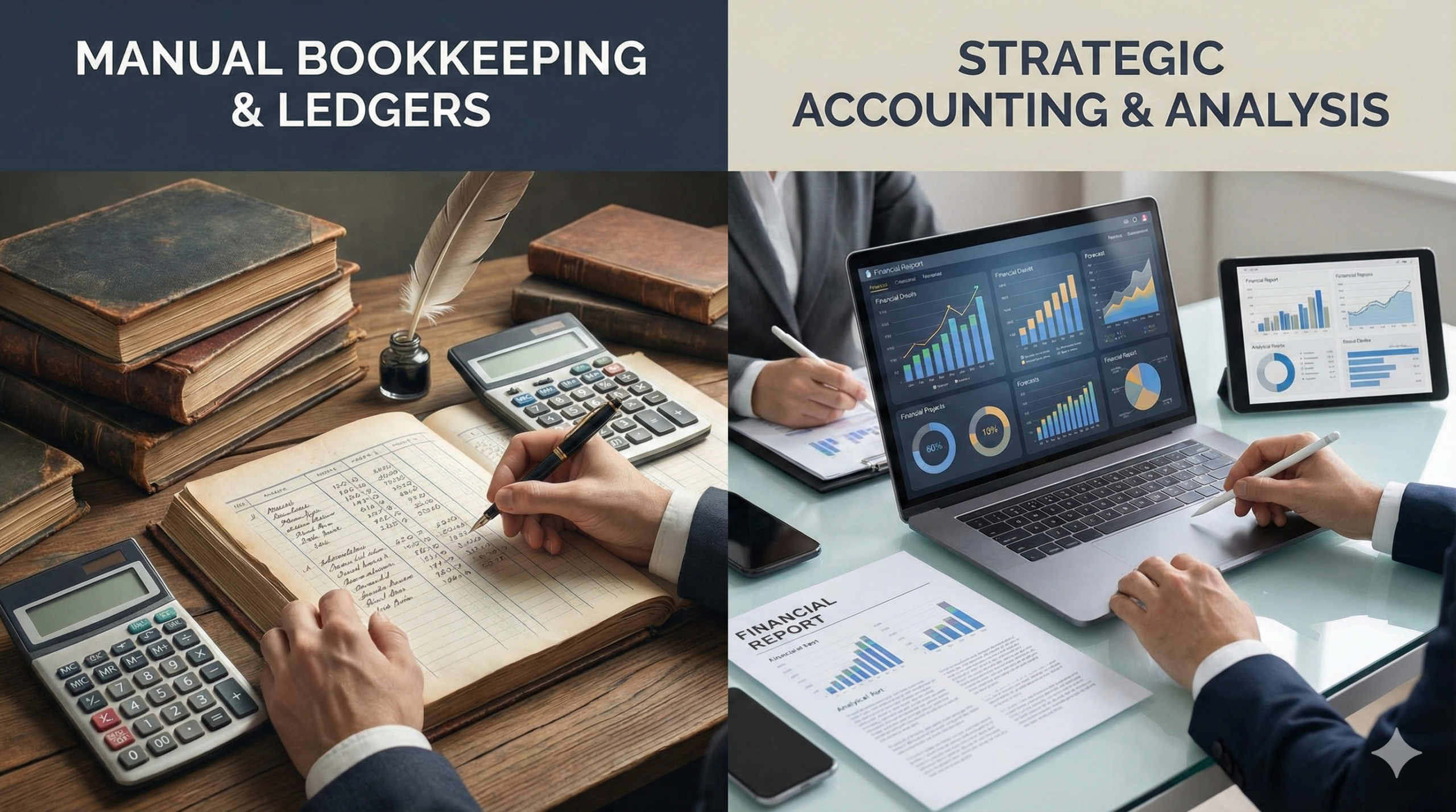 Difference between accounting and bookkeeping